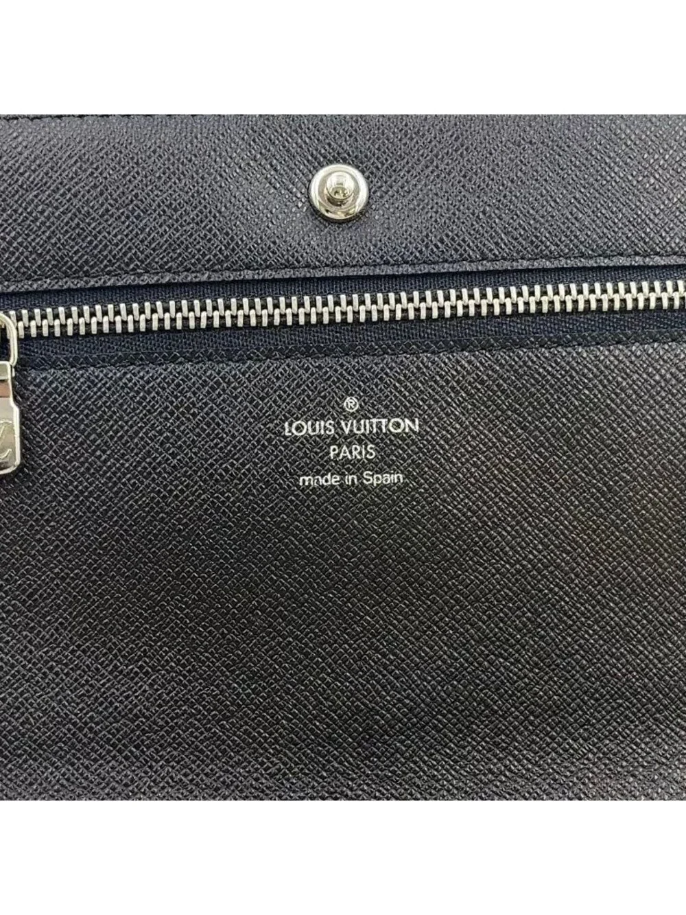 Louis Vuitton Ceinture Pochette Homme Damier Graphite Leather Black Belt
